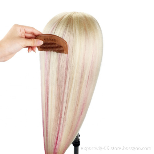 Colorful Synthetic Hair Mannequin Head For Hairstyles Hairdressing Training Head Nice Doll Heads For synthetic braiding hair